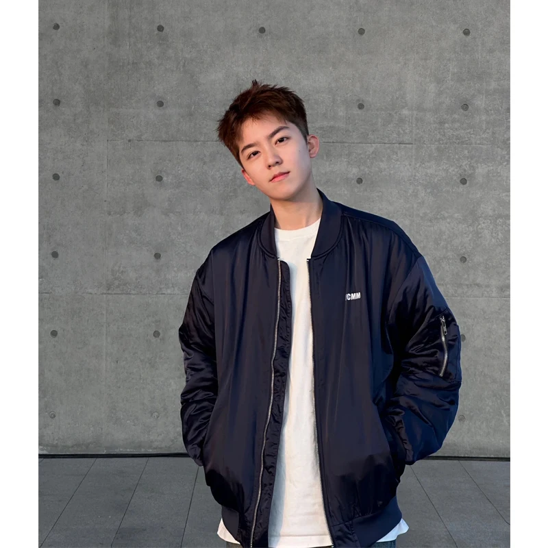 

Cleanfit Men's Pilot Jaet Royal Blue Baseball Sle Outerwear Spring Autumn High Sensation American Sle New 2024