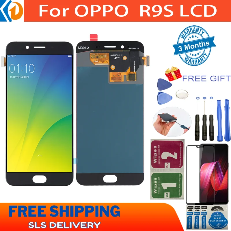 

Original For OPPO R9S CPH1607 LCD Display Touch Screen Digitizer Assembly For OPPO R9S LCD