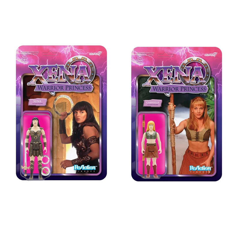 

Super7 Xena Warrior Princess Gabrielle ReAction Figure Classic Sci-Fi Adventure TV Peripheral Collectible Models Nostalgia Toys