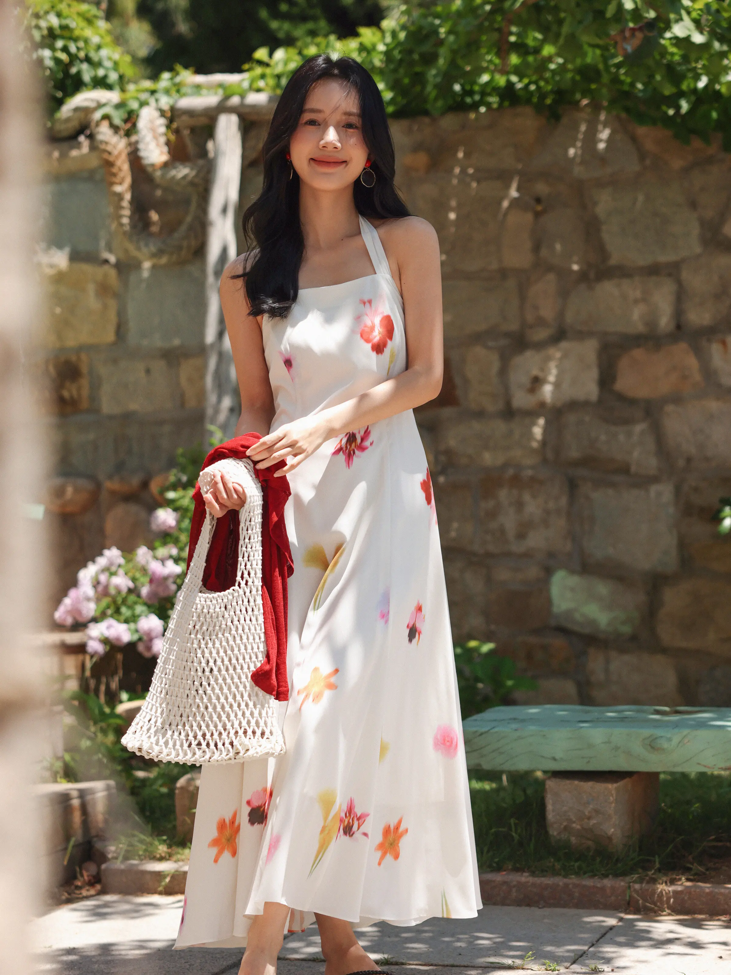 Vestido Midi Halter Estilo Vac - Midi Skirt Floral reseña y precio