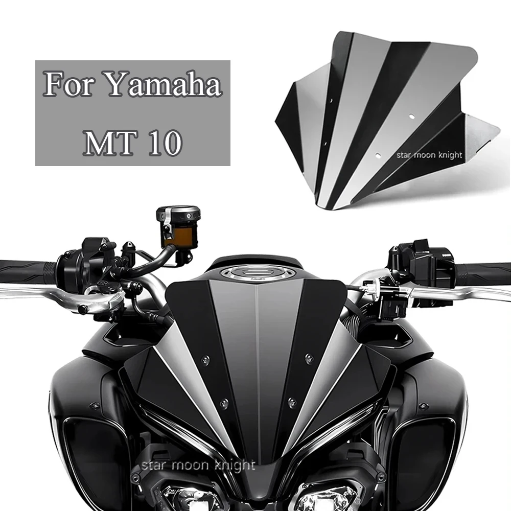 

For Yamaha MT10 Aluminum Windscreen Fairing MT 10 2022-2023 Motorcycle Windshield Deflectors Accessories Front Wind Shield Parts