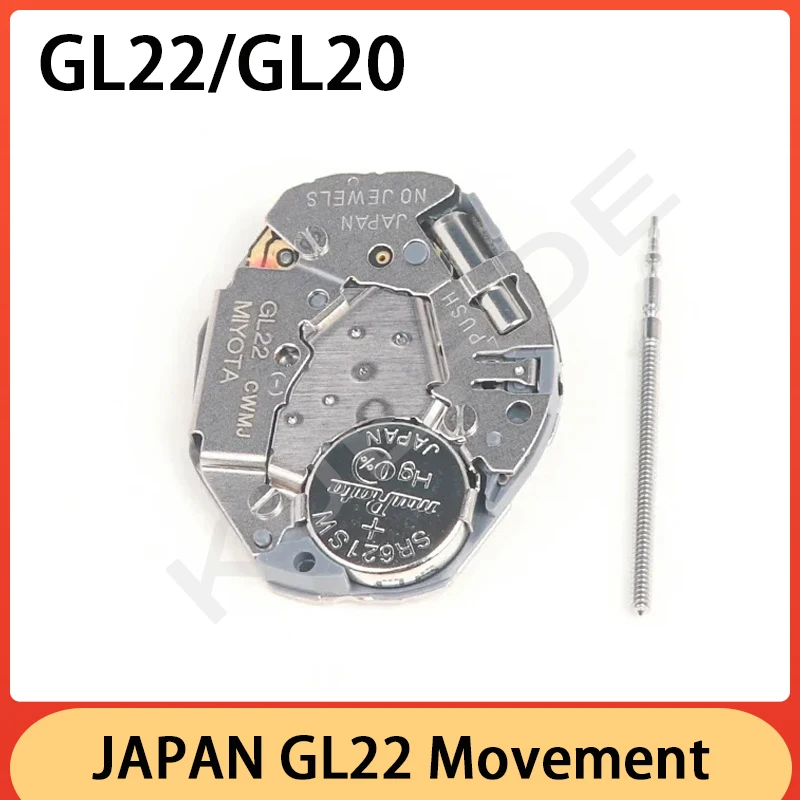 Gl20 gl32 gl22 movimento japão novo movimento de quartzo importado 2 mãos padrão acessórios de movimento de relógio com qualidade estável