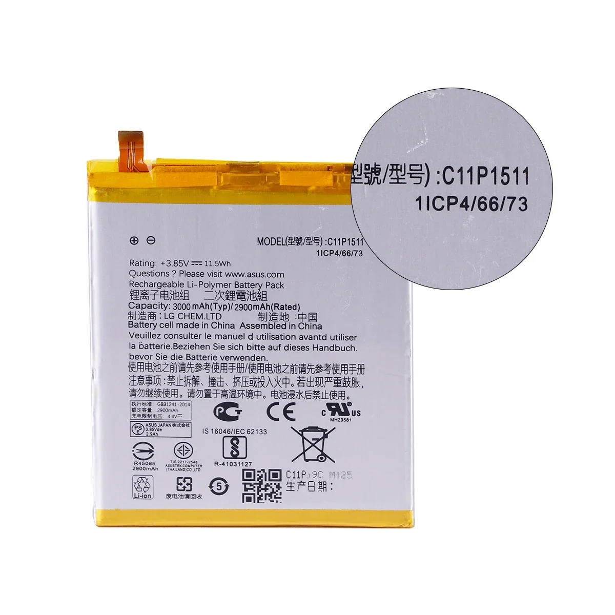 Brand New Battery C11P1511 3000mAh  For ASUS Zenfone 3 Ze552kl Z012da Z012de Replacement Batteries+Tools