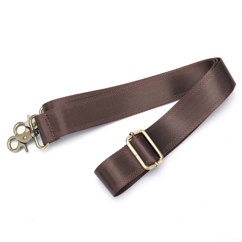 trendy bag shoulder strap for men, genuine leather bag with adjustable nylon handle, long stylish bag Shoulder strap