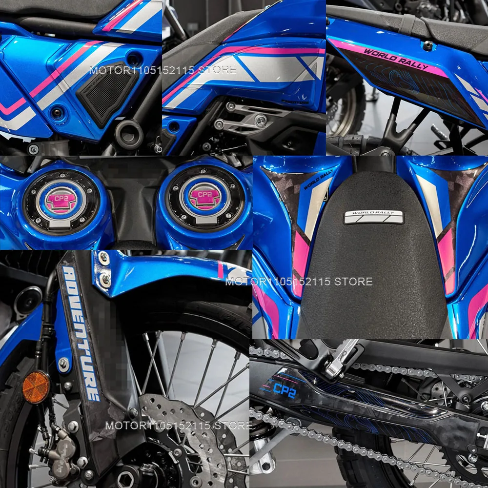tenere 700 stickers Motorcycle Accessories 3D Epoxy Resin Sticker protection decal kit For Tenere 700 World Rally 2023-2025