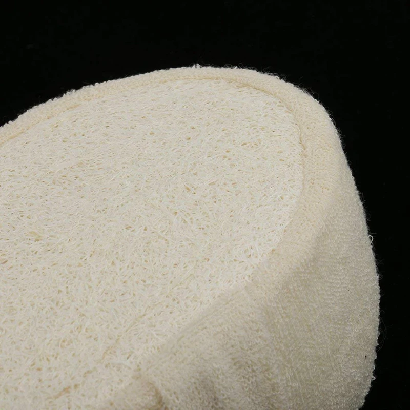 Esponja de Luffa Natural para baño, exfoliante de ducha para todo el cuerpo, cepillo de masaje saludable, 6 uds.