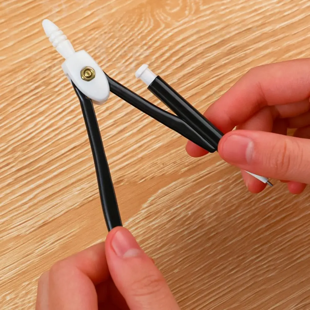 With Pencil Refills Lead Compass Drawing Set Pencil Attachment Metal Math Geometry Tools High Precision Math Drafting Supplies