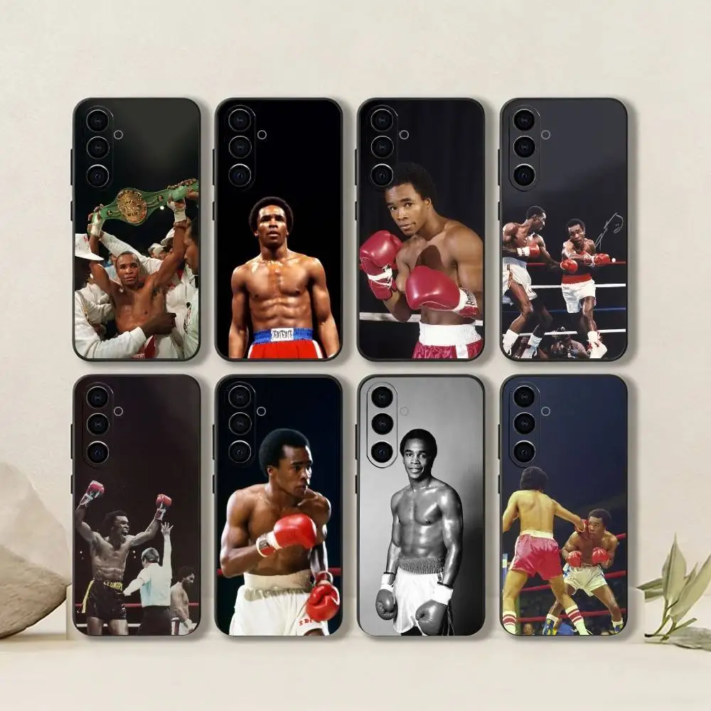 S-Sugar Ray Boxing Match-Combat-Brave   Phone Case For Samsung Galaxy A73,A72,A71,A70,A53,A52,A51,Others Soft Black Cover