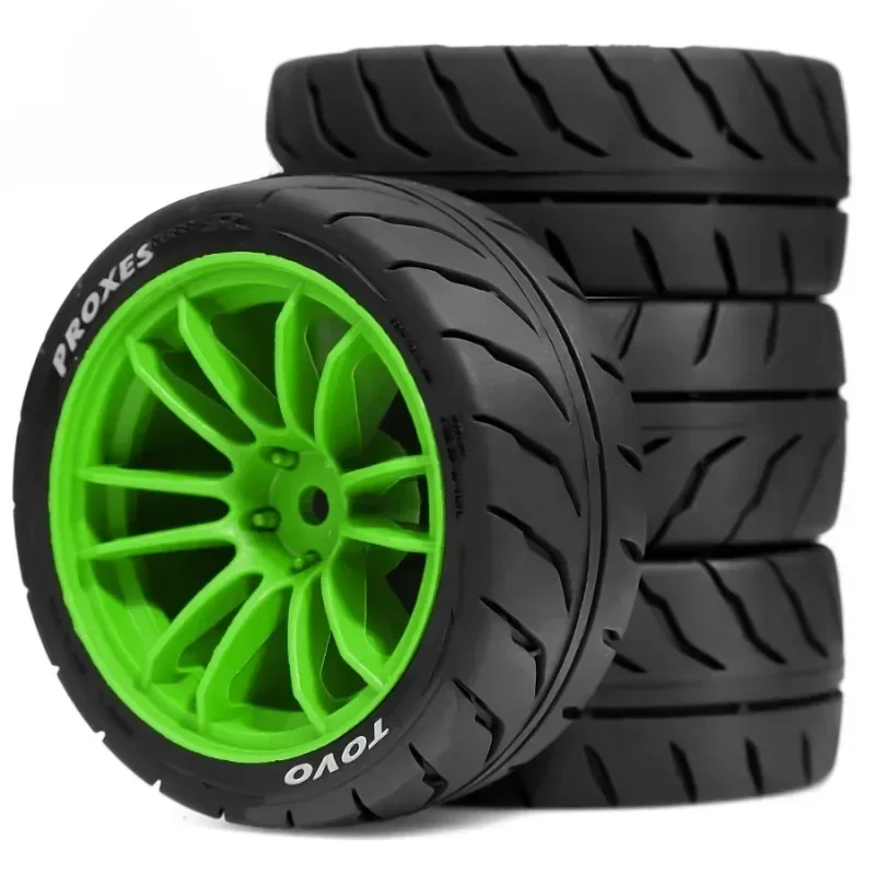 RC Racing Car Tires WRC Rally Tyres 12mm Hex for 1/10 RC On Road Car Tamiya TT01 TT02 XV01 XV02 PTG-2 HSP HPI Kyosho MST Parts