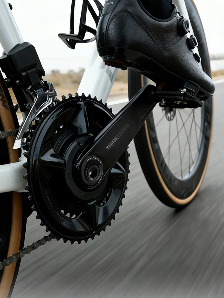 THINKRIDER PP5 Carbon Fiber Spider Powermeter Crankset DUB 29MM 162.5-172.5mm ANT+ BLE voor Racefiets - afbeelding 2