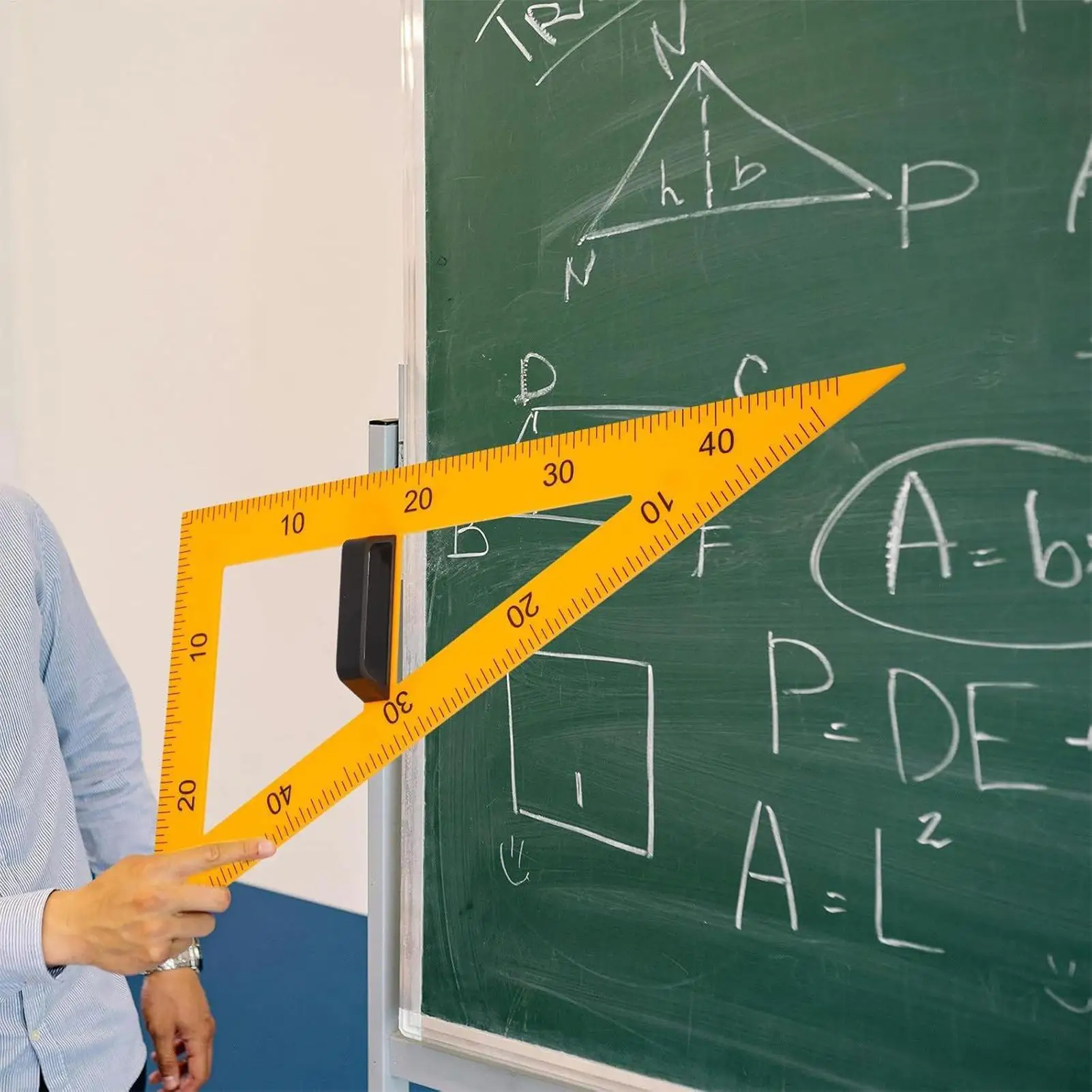 Large Teacher Protractor Geometry Measurement Tool Magnetic Engineer Protractor Ruler for Architect Engineer Artist Designer