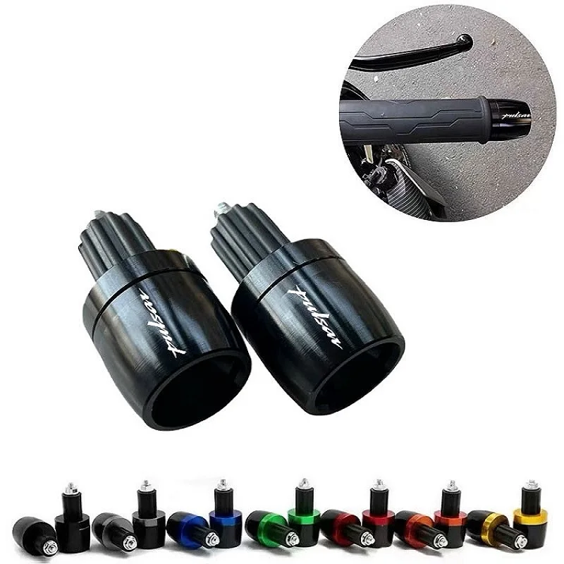 Tapones de Extremo de Manillar de Motocicleta de Aleación de Aluminio Universales para Bajaj Pulsar 200 NS/200 RS/200 AS, Contrapeso, Antichoque