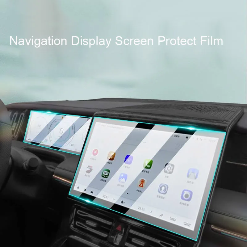 سيارة لتحديد المواقع والملاحة شاشة حماية الفيلم المقسى ل GAC Trumpchi GN8 M8 2022-الحاضر السيارات لوحة القيادة عرض ملصق الملحقات