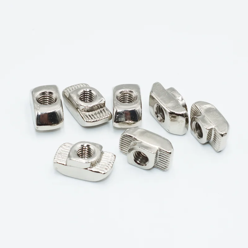 20-50PCS M3 M4 M5 M6 M8 Slot T-nut Sliding T Nut Hammer Drop In Fasten Connector for EU 20 30 40 45Series Aluminum Profile
