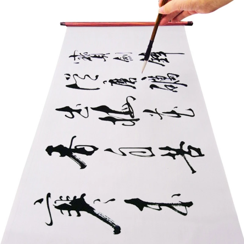 Reusable Chinese Water Writing Paper Chinese Copybook Gridded Water Writing Cloth Paper N0HC