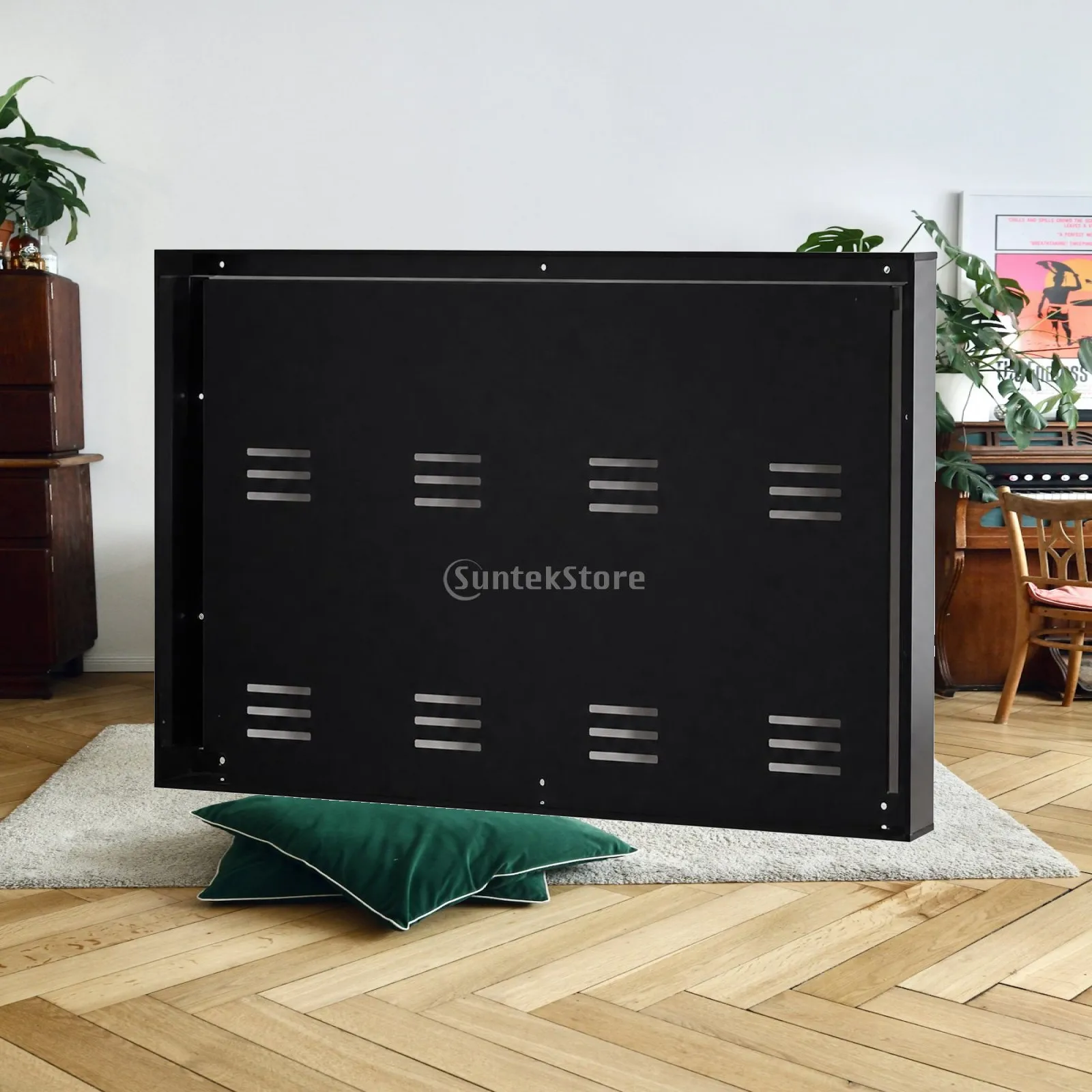 Acrylic Medal Display Case Enclosed Wall Mounted Award Box for 8 Medals Dustproof Protection