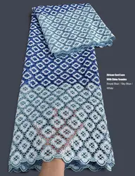 Lurex Embroidery Cord Lace with Sequins African Guipure Fabric Split Shade Fashion Sewing Senegal Traditional Clothes