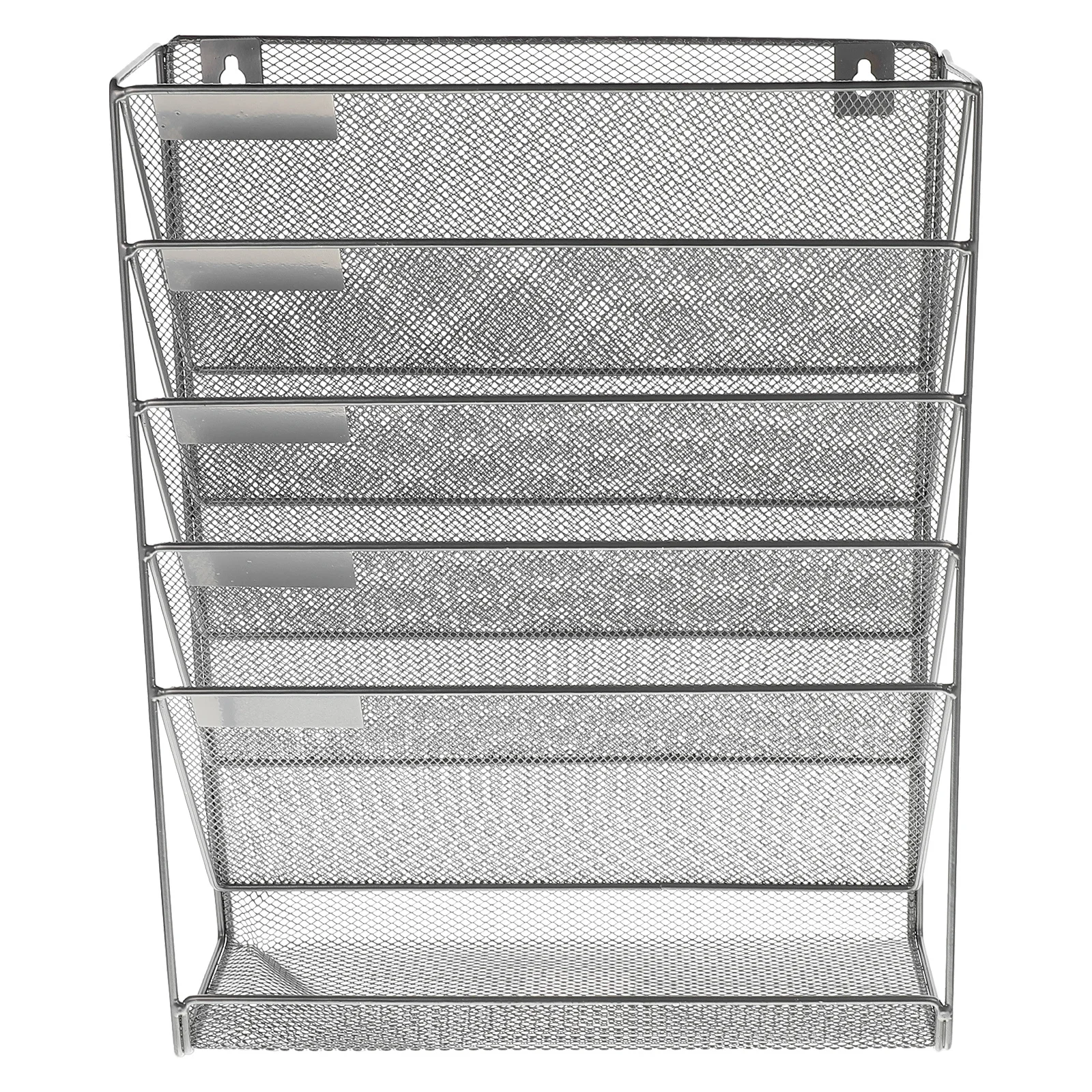 

1pc Wall-Mounted Storage Rack Heavy Duty Iron Wall File Shelf For Office Home Document Organizer Multi-Layer File Holding Rack