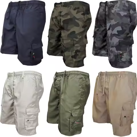 Men's Tactical Cargo Shorts Fashion Pocket Military Shorts Summer Camouflage Jogging Sports Casual Male Work Hiking Short Pants product image