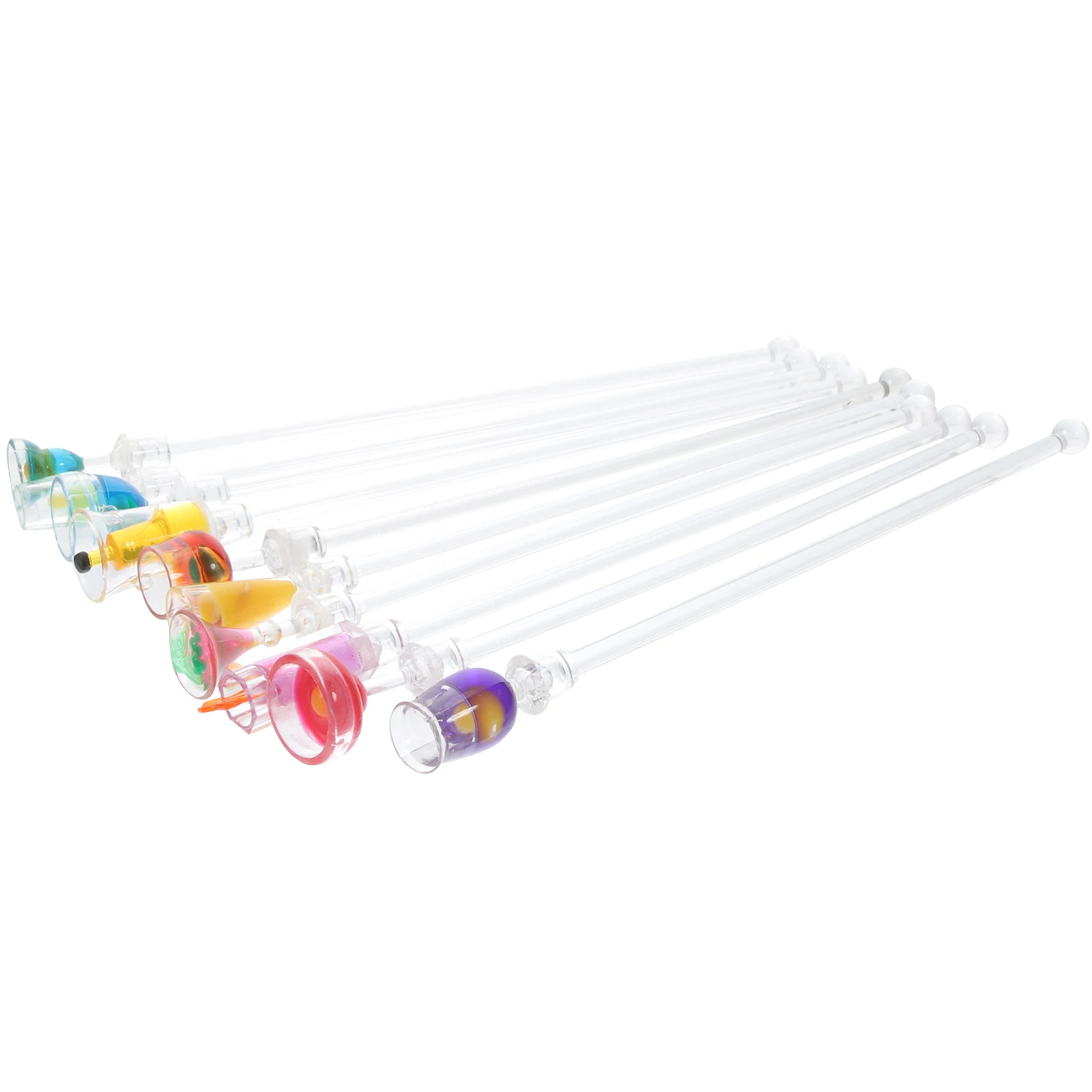 

10Pcs Acrylic Cocktail Stirring Stick Colorful Mixing Stirrer Drink Muddler for Bar Juice Coffee Mixing Stirrer
