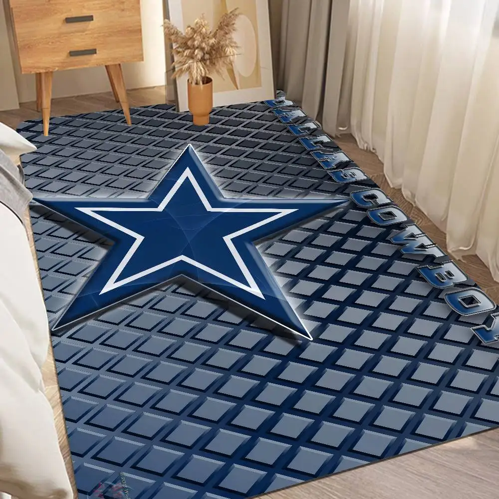 Dallas c-cowboys tapete retângulo antiderrapante casa macio badmat porta da frente interior ao ar livre tapete bem-vindo capacho