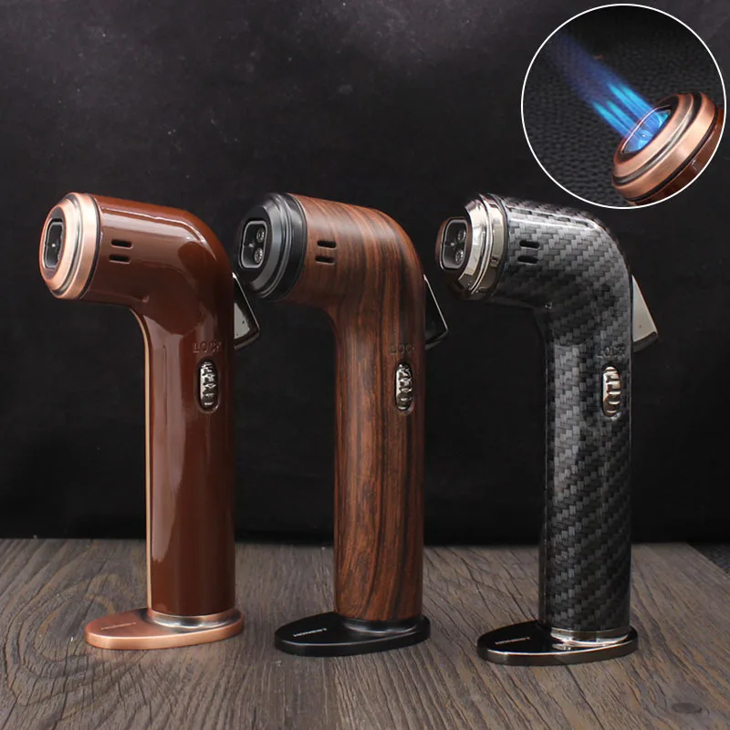 

Direct Windproof Igniter Metal Barbecue Inflatable Lighter Cigar Torch Lighter Refillable Jet Flame Cool Gadgets for Men