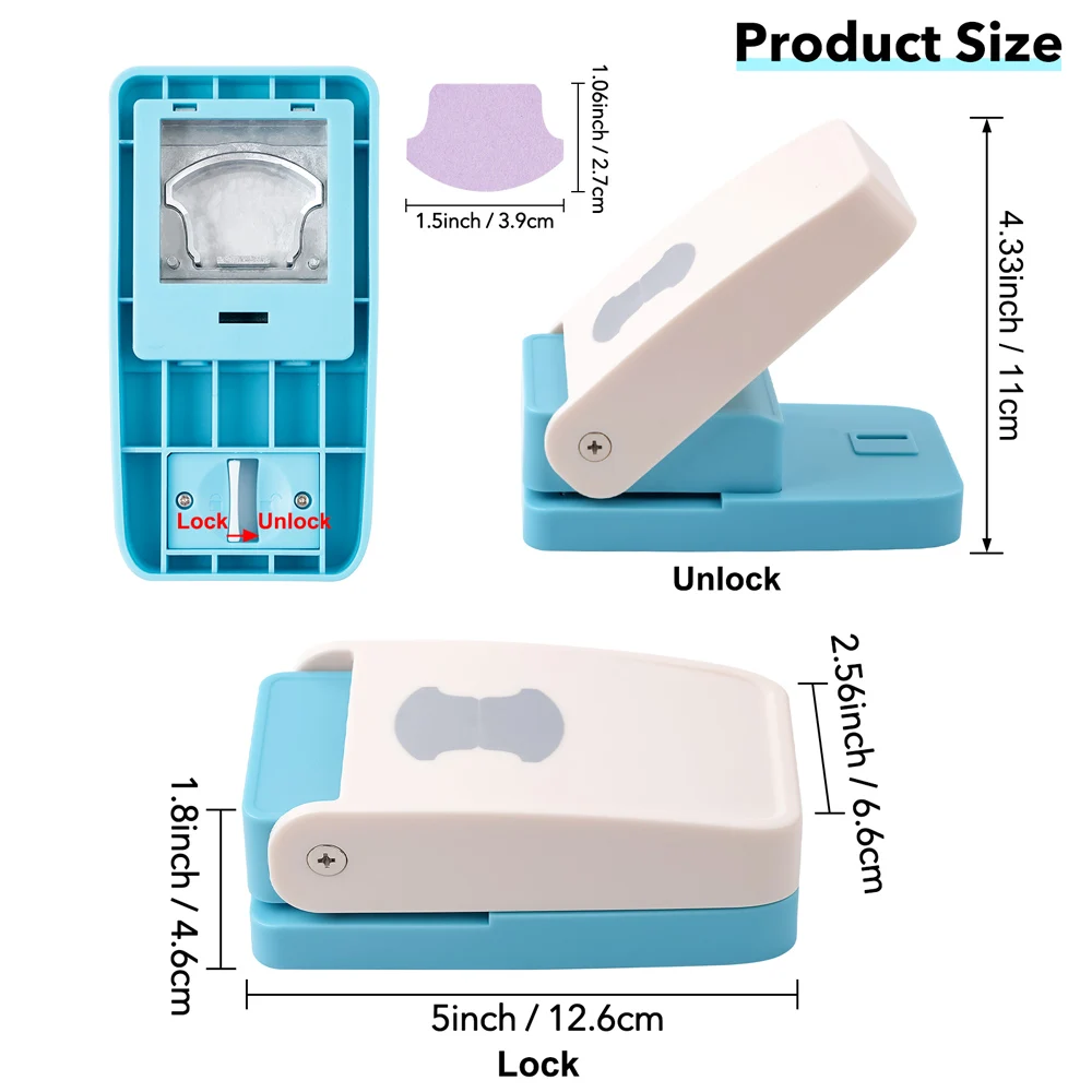 

Whale-Tail Tab Paper Punch Artworks, crafts, and sewing supplies Cutting tools