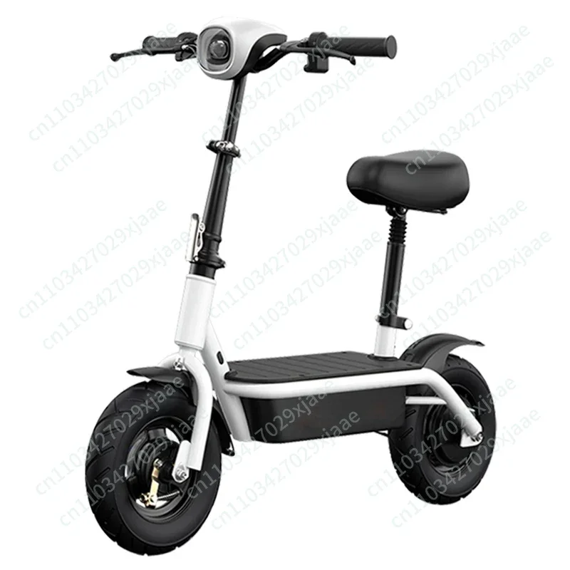 Portable Folding Electric Scooter for Adults with Dual Brakes Mini Two-Wheel Commuter Vehicle