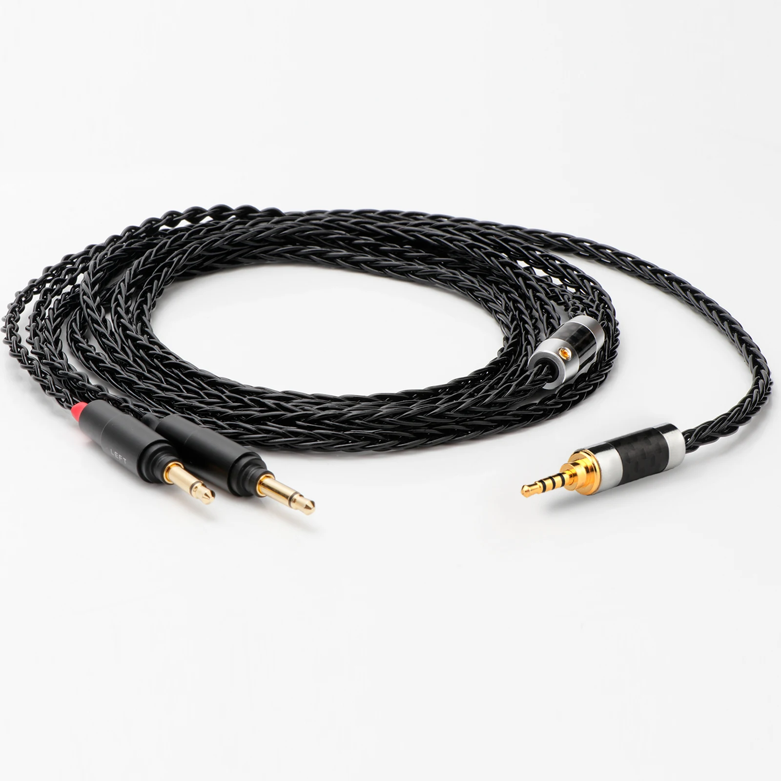 8-core واحد كريستال النحاس الفضة تصفيح سماعة كابل للصوت النهائي D8000 AFDS برو باندورا هوب vi ياماها YH-5000SE