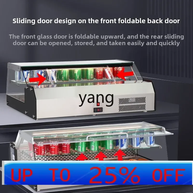 

CX настольный небольшой холодильник с передней и задней частью, двойная дверь, суши, сашими, витрина для хранения тортов, свежести