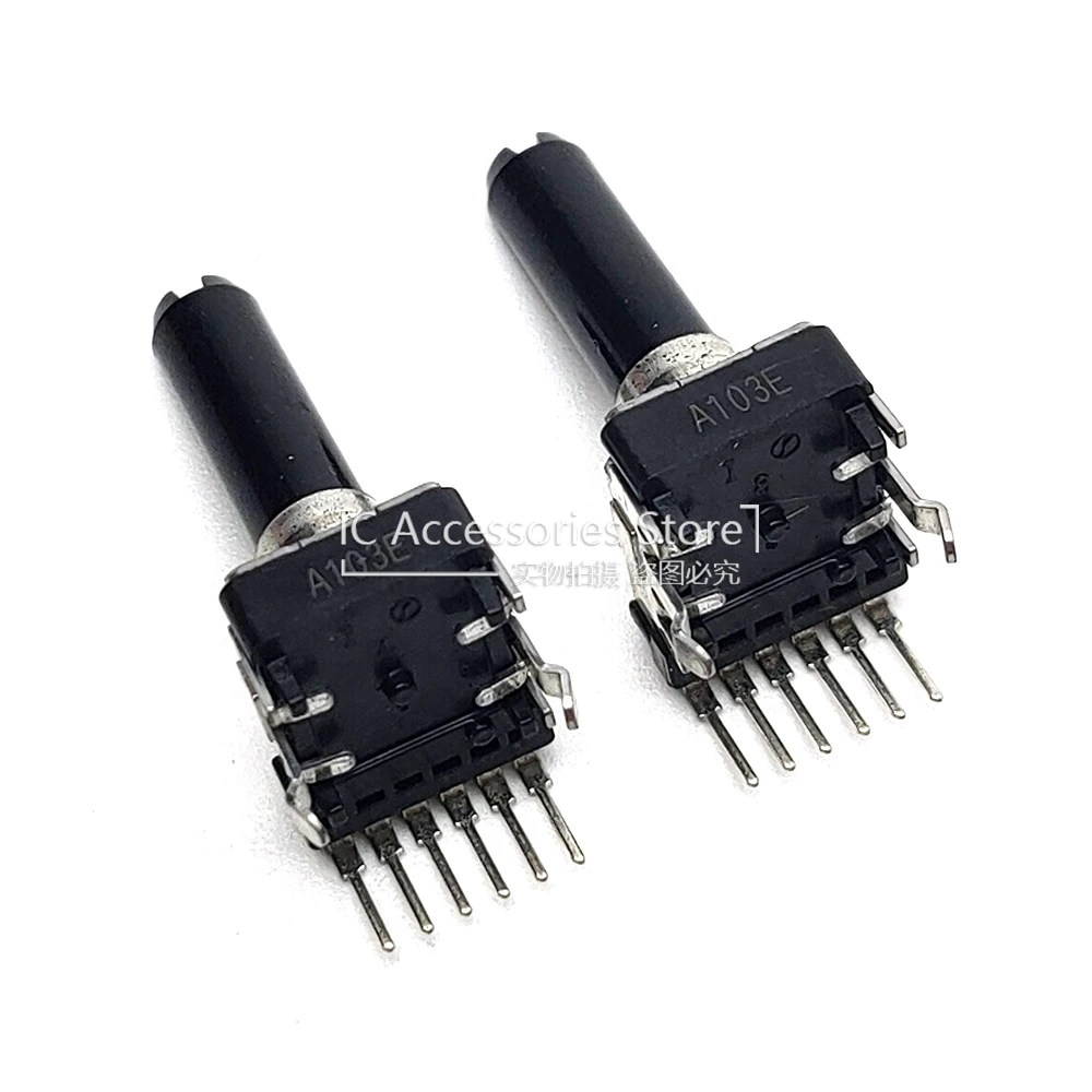 2PCS RK12 Type A10K A20K Vertical Volume Potentiometer A103 A203 D Shaft 23MM 6Pin