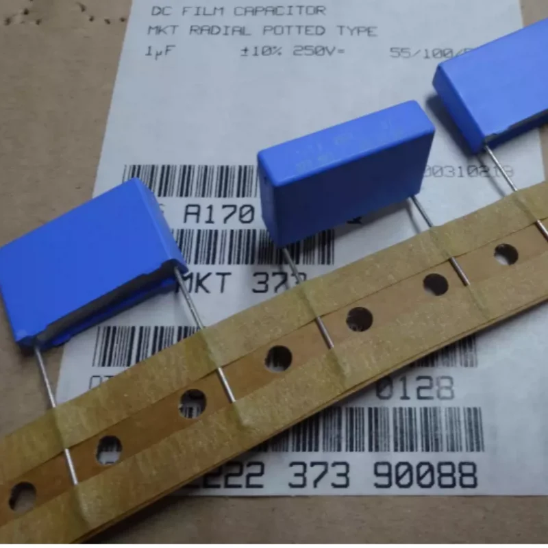 10pcs-100pcs BC MKT373 1.0uf/250v 1u0 1uf 105 brand new film capacitor 22MM