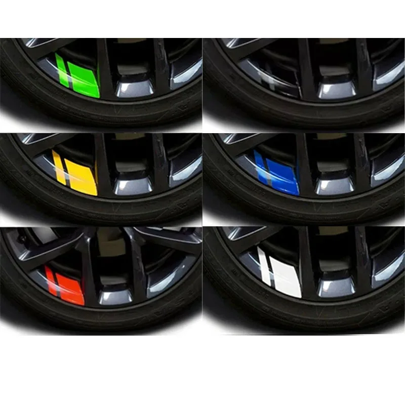 Car Wheel Reflective Stickers Waterproof Decal Enhanced Night Safety Visibility Auto Car Sticker Wheel Hub Accessories