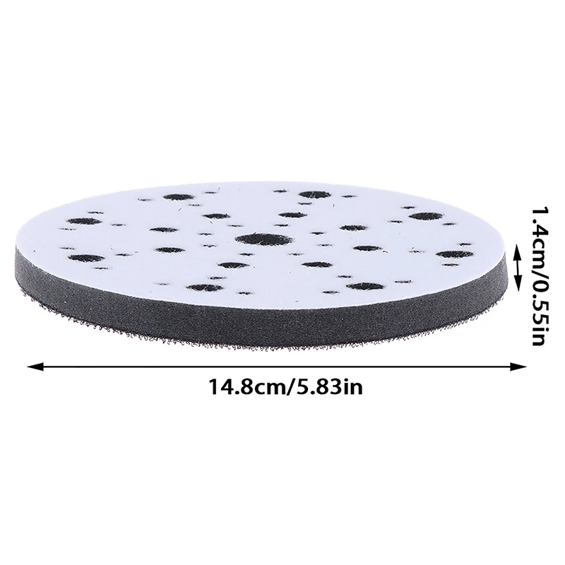 Hoge Kwaliteit 6Inch 150Mm 49-Hole Zachte Spons Interface Pad Voor Schuurpads Haak Lus Schuurschijven Schuurmachine Back Pads Buffer