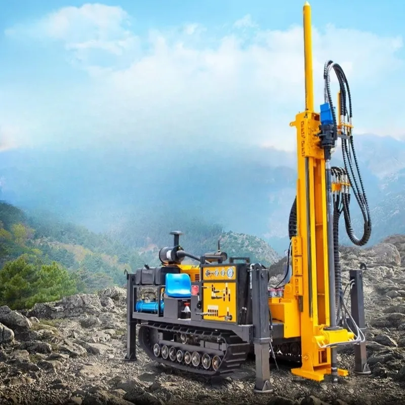 Fully Hydraulic Core Drilling Rig 1000M Light Crawler Geotechnical Drill Soil Investigation Mining Rig