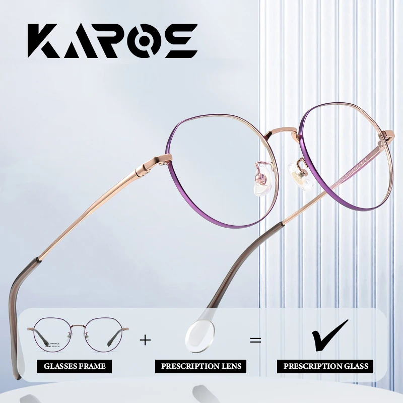 

KAROS Fashion Forward Pure Titanium Prescription Glasses for Men and Women with Multifocal and Progressive Lens Options 24042