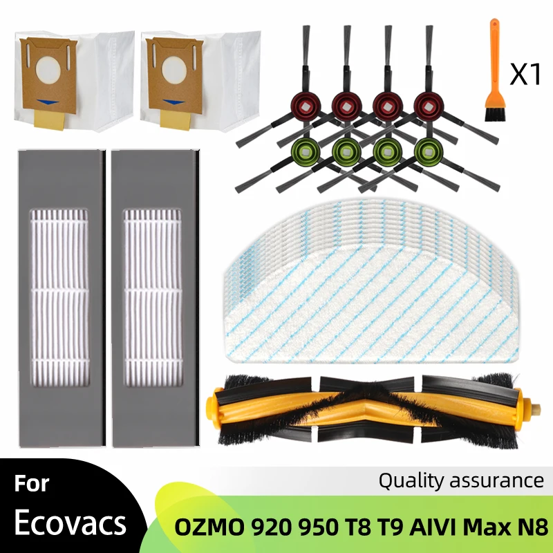 

Accessory Kit Replacement For Ecovacs DEEBOT OZMO 920 950 T8 T9 AIVI Max N8 Series Robot Vacuum Cleaner Parts