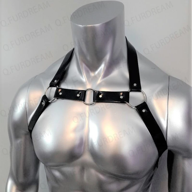 Chain Body Harness Stainless Steel Mens and Womens Metal O-Ring Unisex Body Harness Handmade Garter Festival Wear Rave Outfit