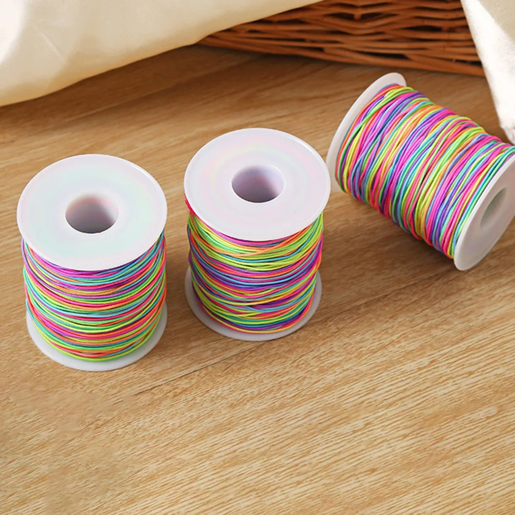 

45M Vibrant Elastic Cord for Jewelry Making 1Mm Thin Flexible String DIY Beaded Crafts Stretchy Cord Large Project Friendly