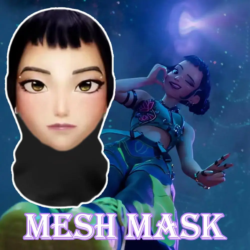 팝 몬스터 헌더 3D 프린트 탄성 메쉬 풀 페이스 마스크 남성 여성 코스프레 헤드웨어 힙합 걸 그룹 패션