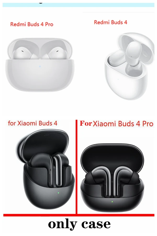 For Xiaomi Buds 4 / Buds4pro Case Cartoon Spaceman Funny Earphone Silicone Protective Cover for xiaomi Buds 4 Pro Cover