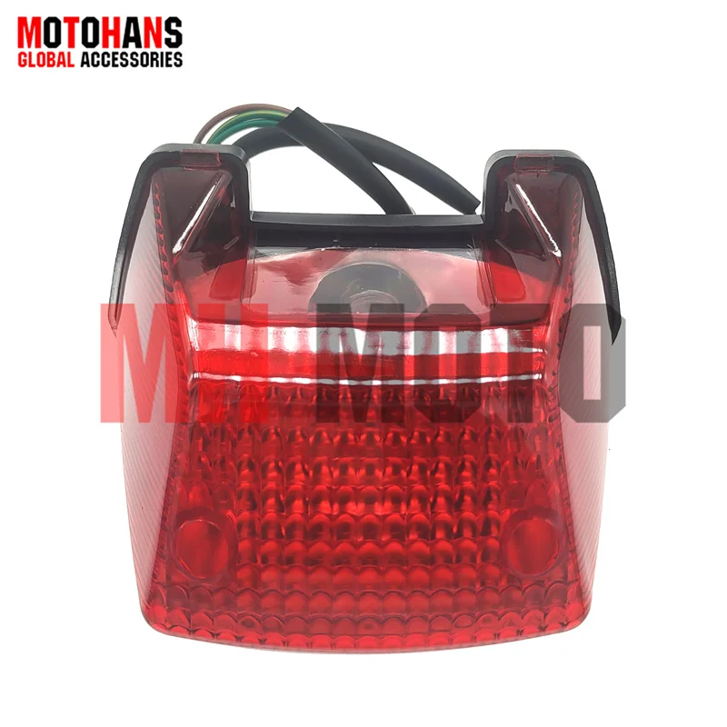 TAIL LIGHT REAR LAMP 3 FEMALE PLUG FOR HONDA XR250 TORNADO ITALIKA DM200 14-22 DM200 SPORT 19-21 XR150L VICTORY MRX125