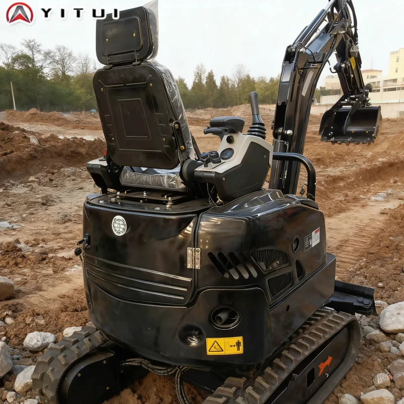 Miniexcavadora multifuncional personalizada, excavadora sobre orugas pequeña, ingeniería de jardín, microexcavadora, máquina de zanjas para el hogar y la granja