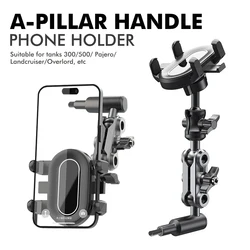 New 360 Degrees Rotatable A-Pillar Car Phone Holder Be Suitable For Land Cruiser Tank 300/500 - Overbearing Fixed Mobile Bracket