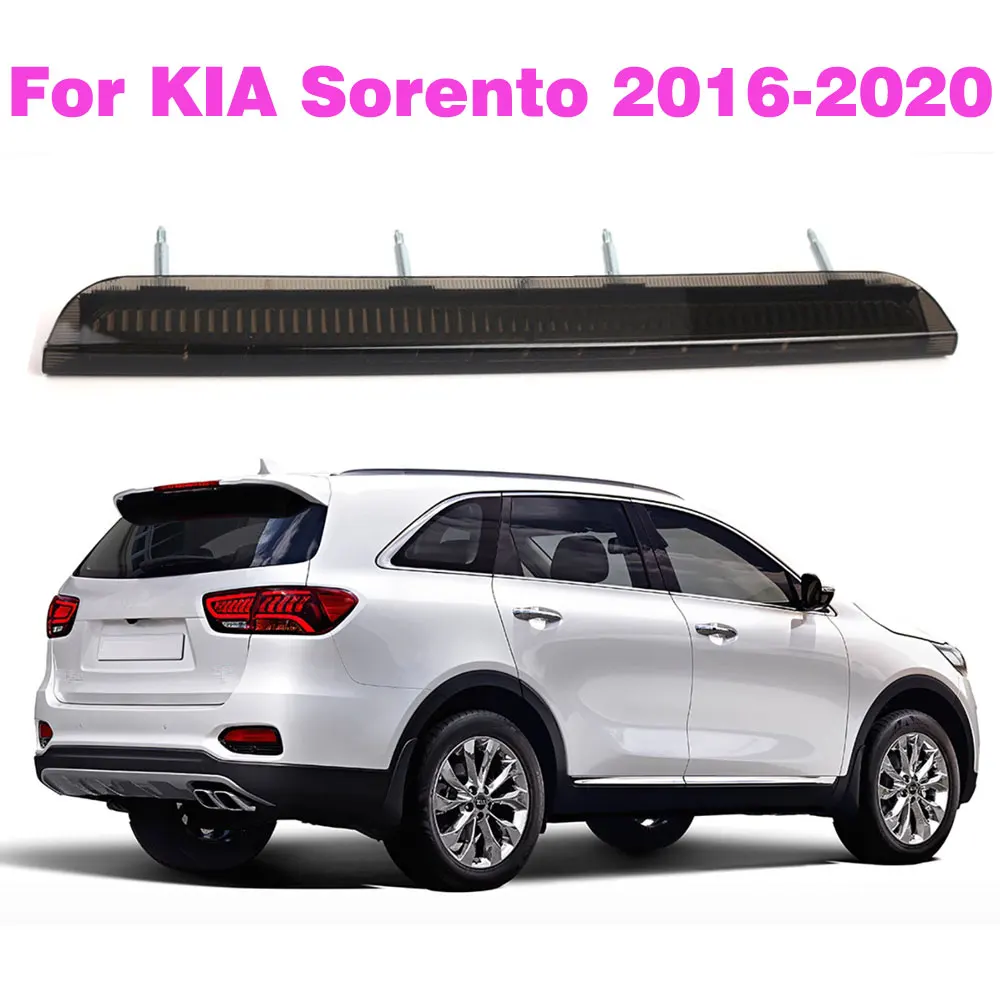 

92700-C5000 Black Rear Spoiler Higher Brake Stop Lamp For Kia Sorento 2016 2017 2018 2019 2020 Car Accessories
