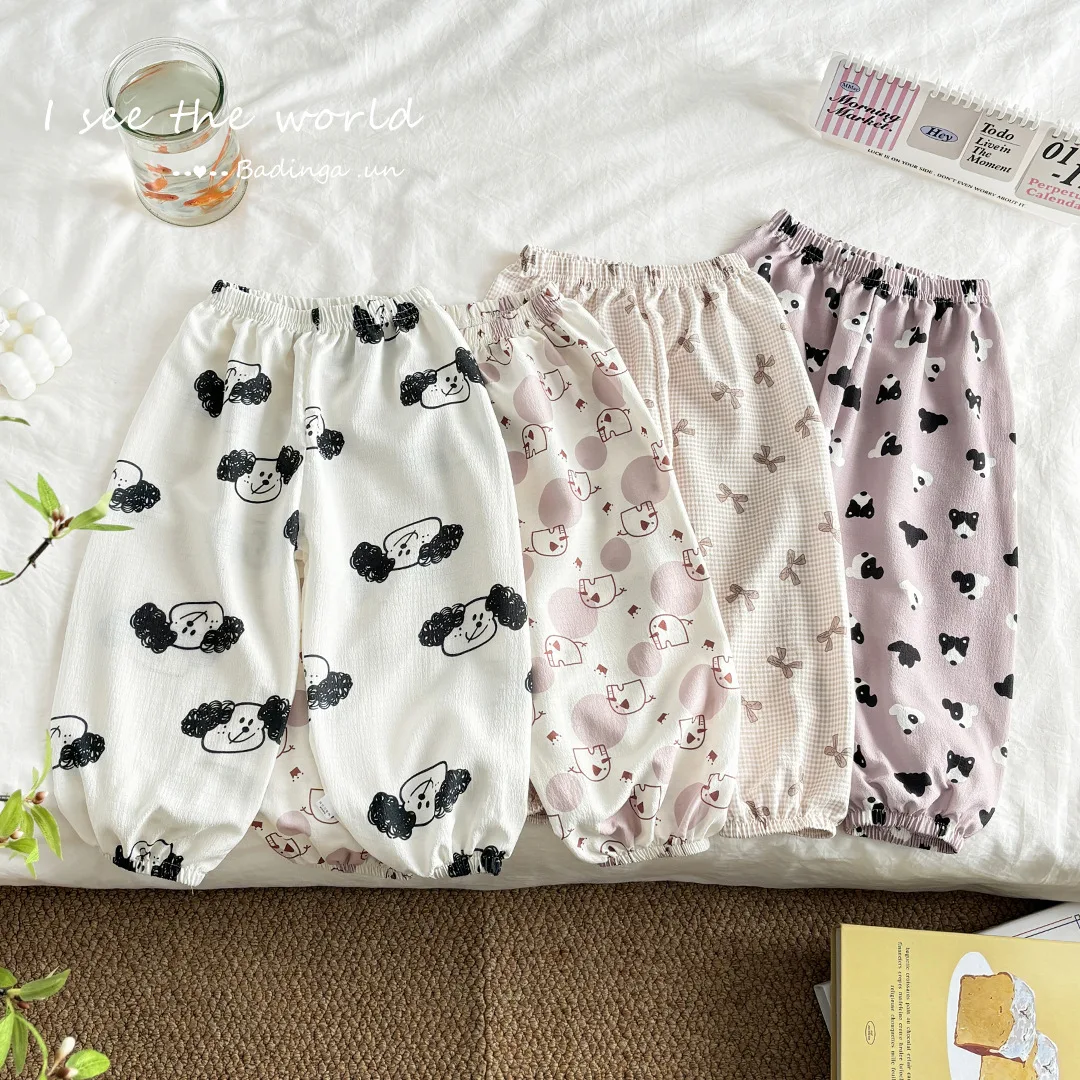 

Baby Pants Newborn Toddlers Summer Cute Print Soft Pants Capris