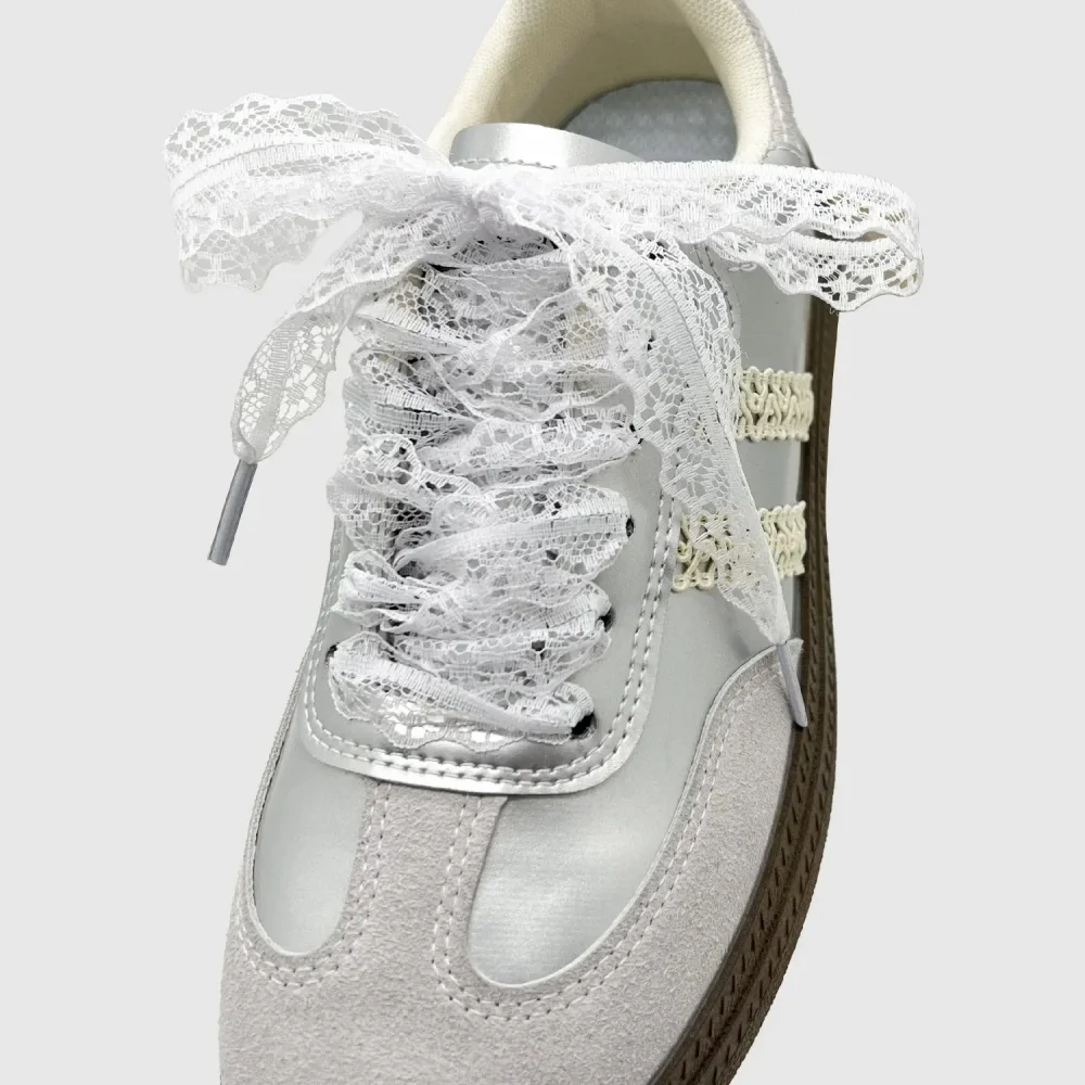 Women's Lace-up Shoelaces For Casual Shoes Shoe Accessories  For Sneakers Lace Flat Shoelace Black And White Shoelaces image 5