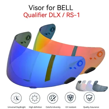 Lente da viseira do capacete da motocicleta rosto cheio viseira lente chapeamento para bell qualificador dlx mips