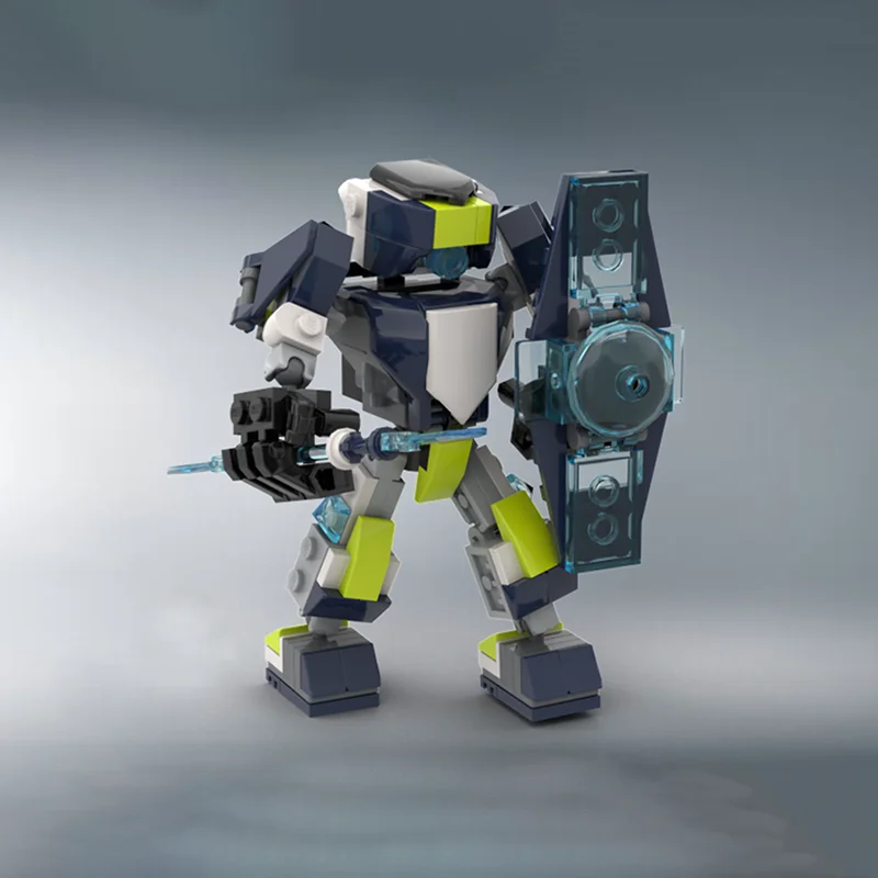 ชุดตัวต่อ MOC ชุดหุ่นยนต์อวกาศ 129 ชิ้น ของเล่นประกอบเอง ของขวัญคริสต์มาส ของเล่นเสริมสร้างทักษะ DIY ตัวต่อสร้างสรรค์