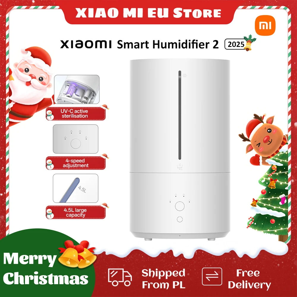 Xiaomi – humidificateur intelligent 2, 4,5 l amélioré, purificateur d'air léger UV-C, Mode automatique, silencieux pour la maison